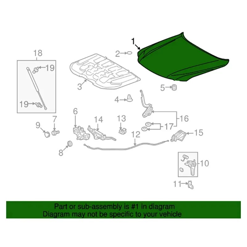 Great Quality Replaced Aluminum Car Engine Hood Bonnet for LX570 2016-2021 53301-60700